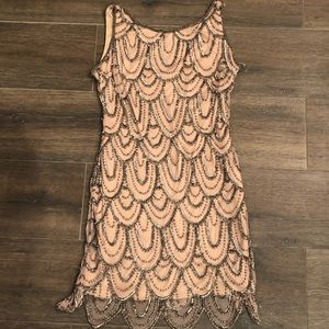 Blush Prelude Beaded Dress